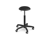 Palet taburet H40-53 cm sort kryds