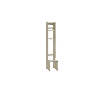 Flexi 22 garderobe med bænk og 2 hylder, gulvmodel