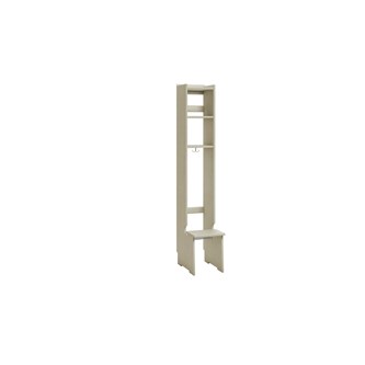 Flexi 25 garderobe med bænk og 2 hylder, gulvmodel