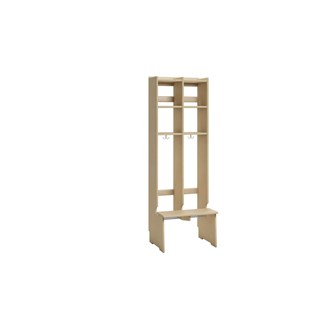 Flexi 25 garderobe med bænk og 2 hylder, gulvmodel
