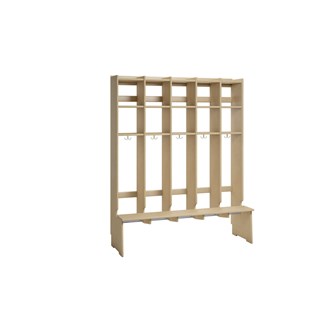Flexi 25 garderobe med bænk og 2 hylder, gulvmodel