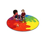 Tæppe, farvepalet Ø200 cm