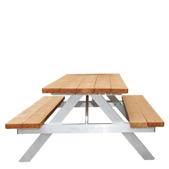 Picnicbord aluminium barn