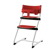 Flex barnestol rød/hvid