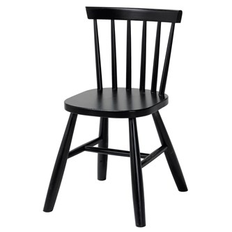 Basic barnestol lav sort, sh 37 cm