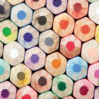 Lydabsorbent Farveblyanter 55x55 cm