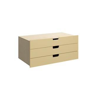 Fixa 3:1 skuffemodul m/ 3 skuffer og greb D45 cm