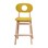 Hukit stol inkl. fodstøtte, højde 53 cm