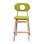 Hukit stol inkl. fodstøtte, højde 53 cm