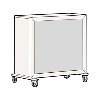 Fixa 2:4 ryg m/opslagstavle