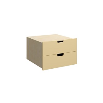 Fixa 2:1 skuffemodul m/ 2 skuffer og greb D57 cm