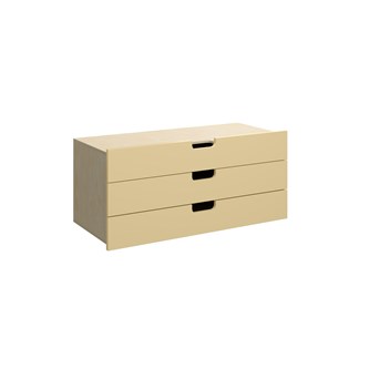Fixa 3:1 skuffemodul m/ 3 skuffer og greb D35 cm