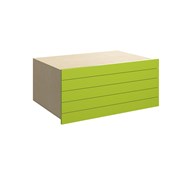 Fixa skuffe 3:1, 5 skuffer, dybde 57 cm
