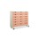 Rabo kommode 18 store skuffer m/hjul hvidpigmenteret