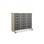 Rabo kommode 18 store skuffer m/hjul hvidpigmenteret
