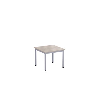 12:38 bord HT 60x60 cm sølv understel