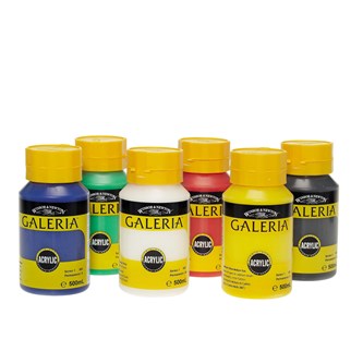 Galeria akrylmaling 6x500 ml