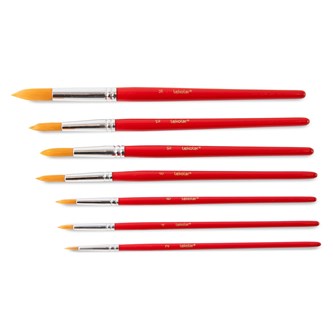 Runde pensler med syntetisk børste