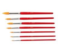 Runde pensler med syntetisk børste