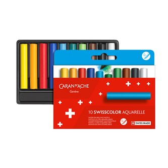 Caran d'Ache NEOCOLOR II Swisscolor akvarelkridt 10-pak