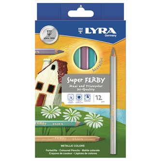 Lyra Super Ferby Metallic, 12 farver