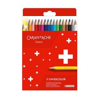 Caran d'Ache Swisscolor farveblyanter 18-pak