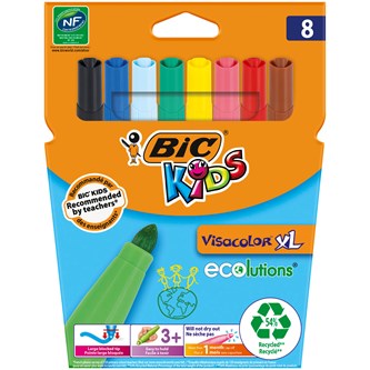Bic Kids Visacolor XL tuscher 8 stk.