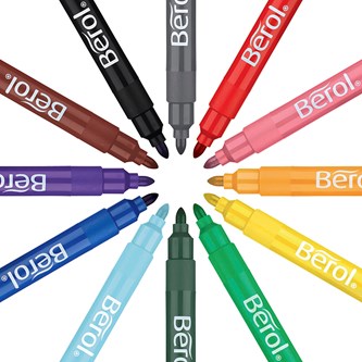 Berol Colour Broad tuscher 12-pak