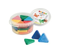 Trekantskridt basisfarver 30-pak