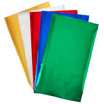 Metalpapir på rulle 5 farver