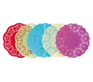 Farvet kniplingspapir