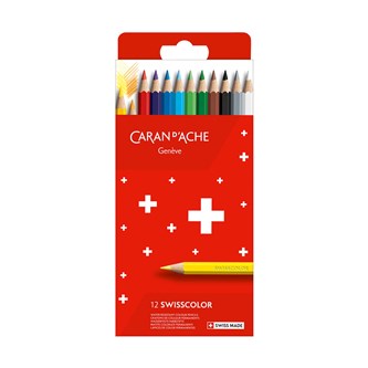 Caran d'Ache Swisscolor farveblyanter 12-pak