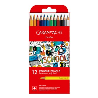 Caran d'Ache Swisscolor farveblyanter 12-pak