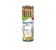 Giotto Mega farveblyanter guld/sølv 24 stk.