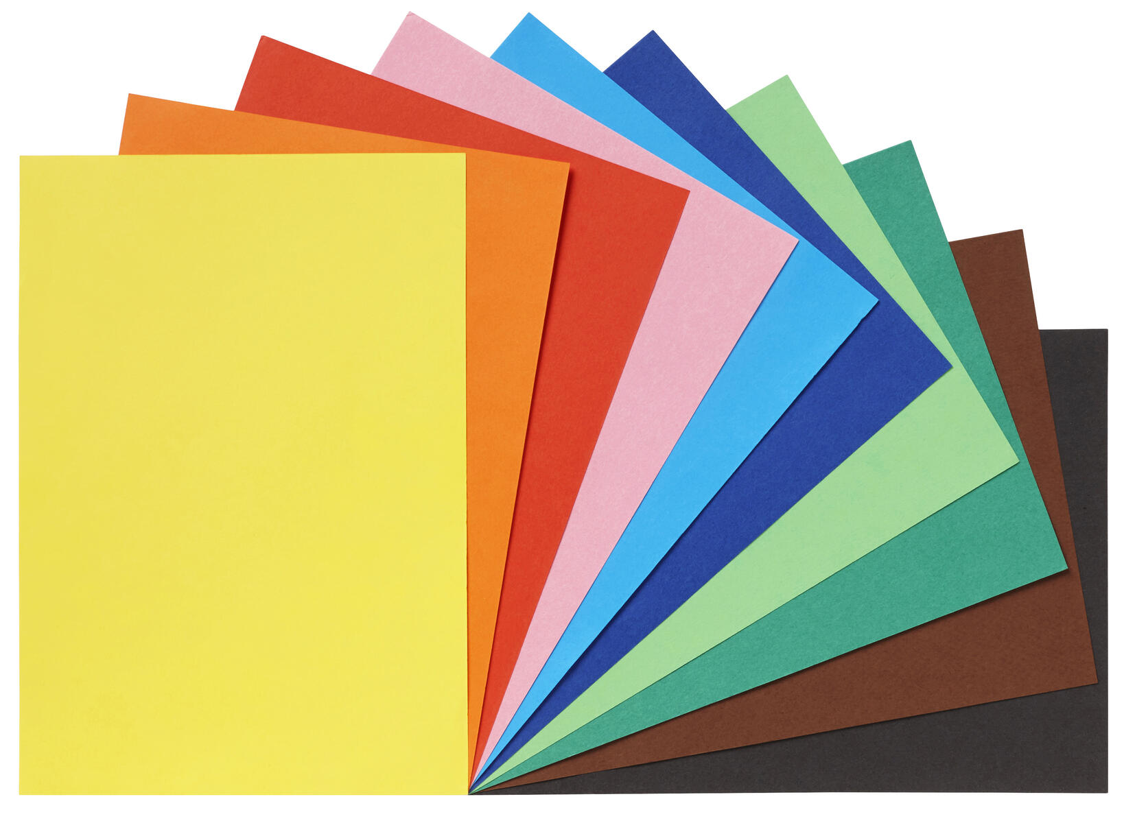 Farvet papir A4 10 farver 120 g - Lekolar