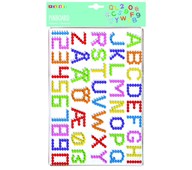 Perleplader midi bogstaver og tal