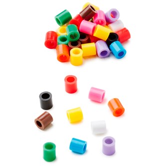 Rørperler XL grundfarver 1000 stk.