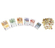 Legepenge - mønter og sedler i euro