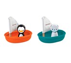 Plantoys sejlbåde med pingvin og isbjørn