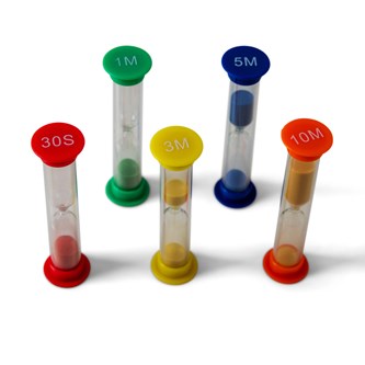 Timeglas 5 stk.