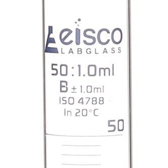 Målecylinder af glas 50 ml