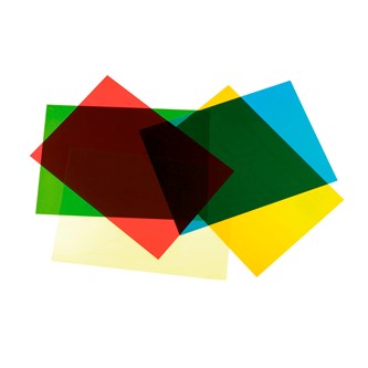 Transparente A4-ark i farver
