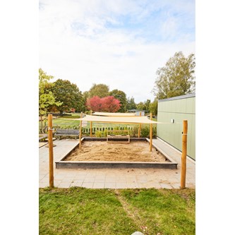 Lekolar dobbelt solsejl m/stolper 7,2x3,6 m