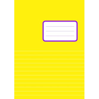 Skrivehæfte A5, ½ blank, ½ linjeret 8,5 mm