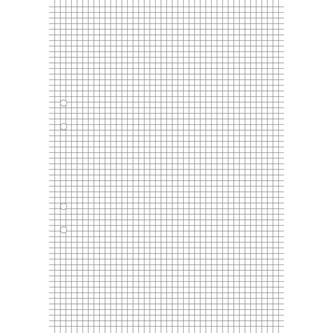 Løsblad A4, 5x5 mm, storpak