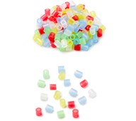 Rørperler Midi transparente 20.000 stk.