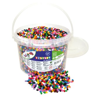 Rørperler Midi grundfarver 20.000 stk.