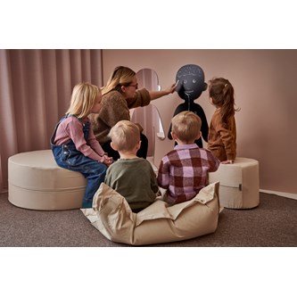 Sækkestol Mini 70x100 cm i bomuldsstof