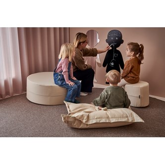 Sækkestol Mini 70x100 cm i bomuldsstof