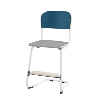 Matte FSC stol sh 50 cm lille sæde hvidt stel